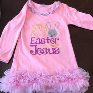 “Silly Rabbit, Easter is for Jesus” dress